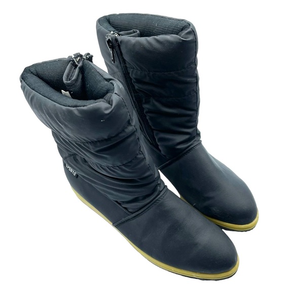 Nordstrom Boots Winter Black Sporto Weather Resistant - Picture 9 of 11